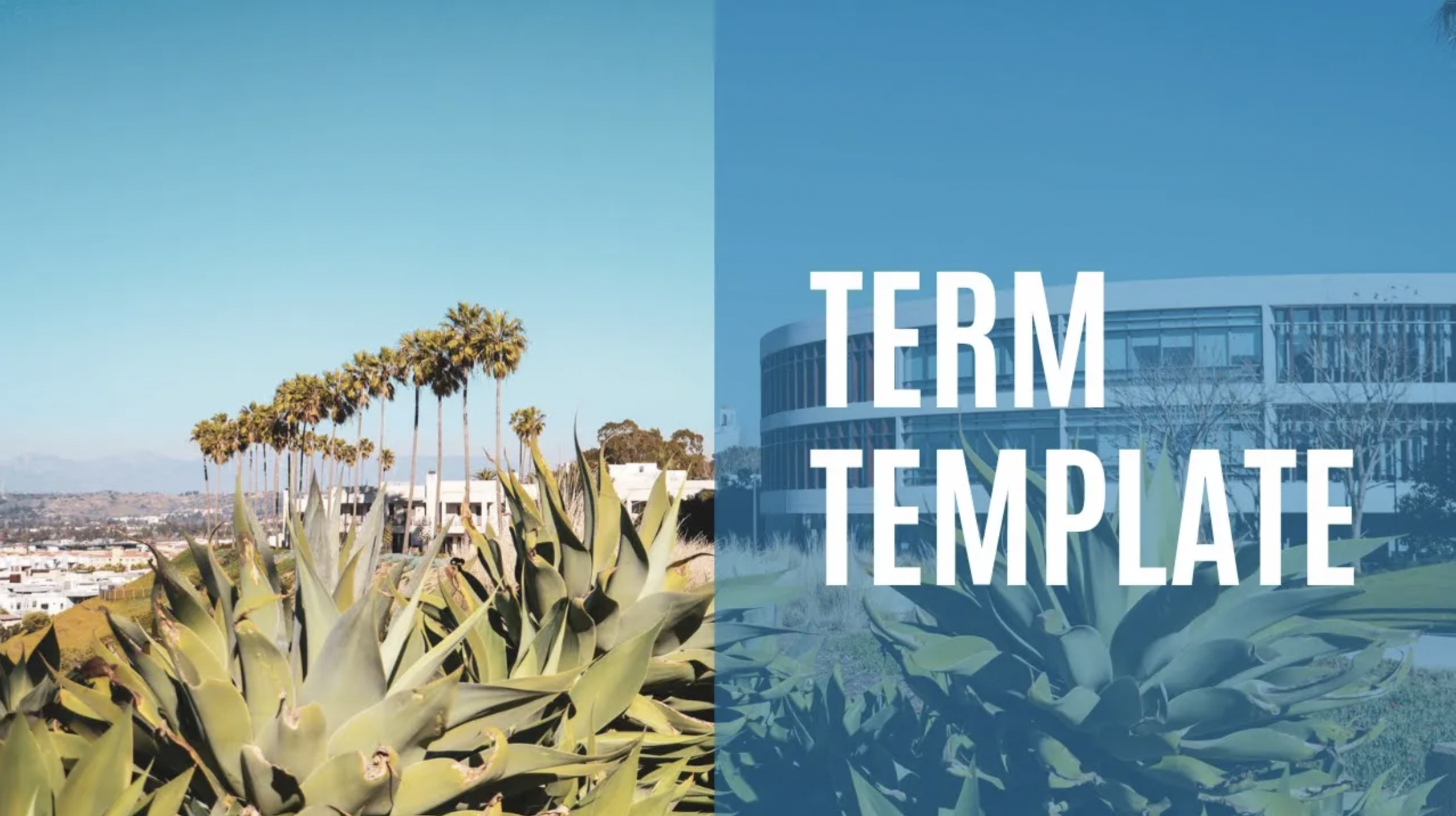 Title Card for Importing the Term Template